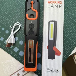 lanterna de trabalho led cob recarregável
