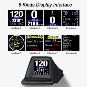 head up display obd2 gps 2 polegadas