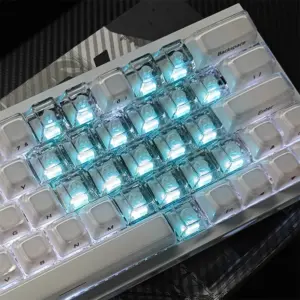 teclas transparentes teclado mecânico cherry