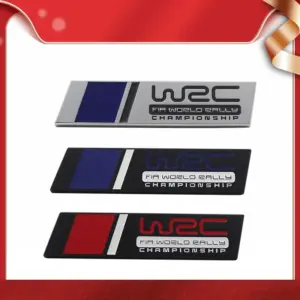 emblema decorativo wrc metal