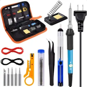 kit ferro de solda 60w multímetro