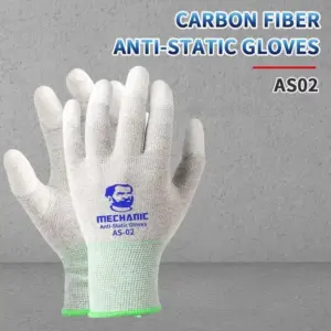 luva antiestática fibra carbono pu