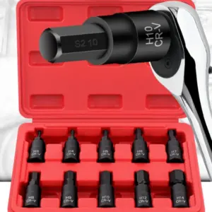 conjunto soquete hexagonal torx 3/8 polegadas