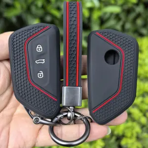 capa de chave silicone 3 botões volkswagen