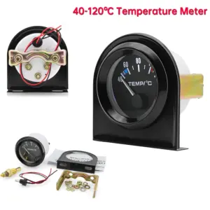 medidor temperatura água carro 12v 52mm