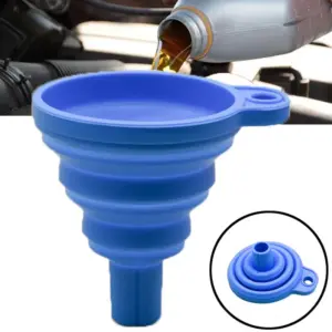 funil de silicone dobrável automotivo