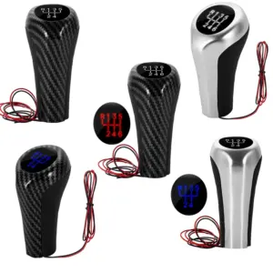 botão manopla câmbio led bmw