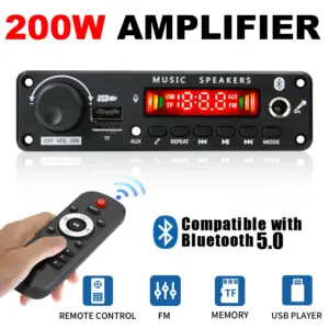 placa amplificador bluetooth 200w 12v
