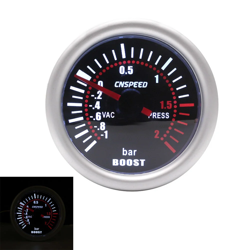 Manômetro Turbo Boost 52mm -1 a 2 Bar com Controlador de Pressão - Imagem 2