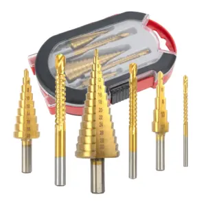 conjunto brocas escalonadas serra copo