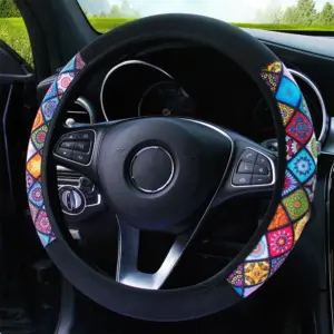 capa de volante 38cm estilo étnico