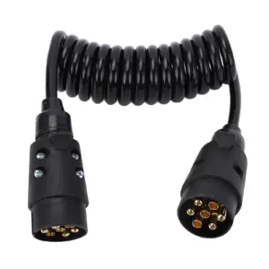 fio espiral reboque 7 vias 2m