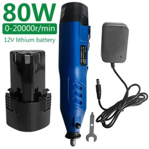 mini retífica elétrica sem fio 80w