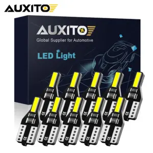 Lâmpada LED T10 W5W 6000K 12V 10 peças