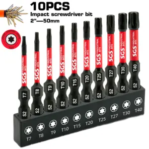 jogo de pontas torx t7-t40 50mm