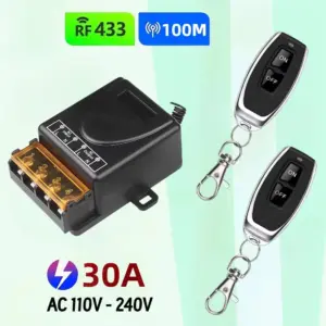 interruptor controle remoto 433mhz relé 15a