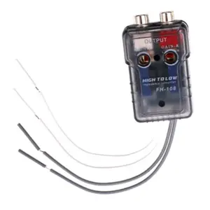 adaptador rca alto para baixo nível