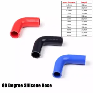 mangueira silicone cotovelo 90 graus