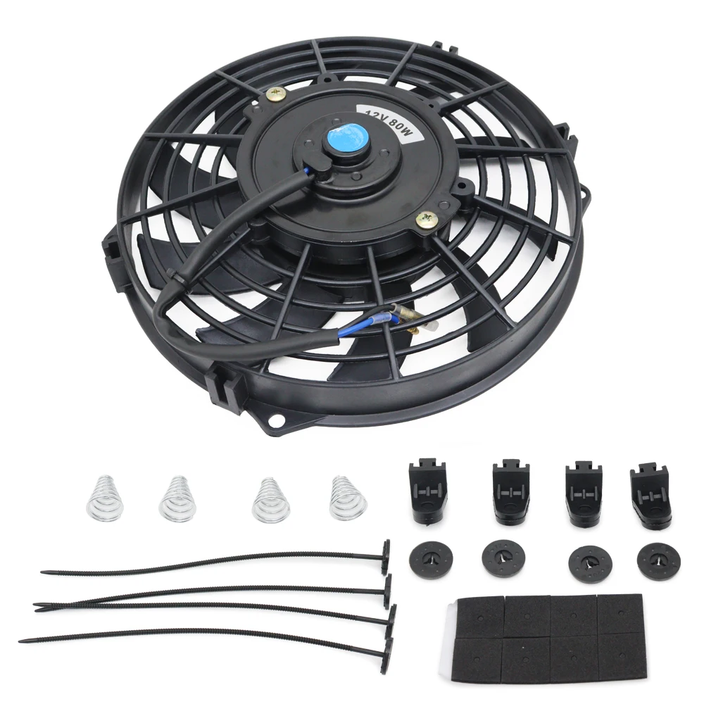 Ventilador Radiador Elétrico 12V 80W 7" 9" 10" ou 12" Reversível - Imagem 3