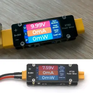 amperímetro medidor energia dc xt60