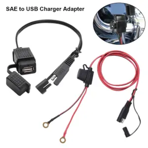adaptador carregador usb sae moto