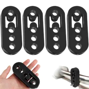 cabide de escape borracha 4 furos 12mm