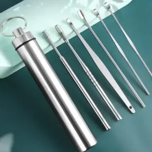 kit ferramentas limpeza ouvido adulto