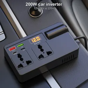 inversor veicular 200w 12v 24v