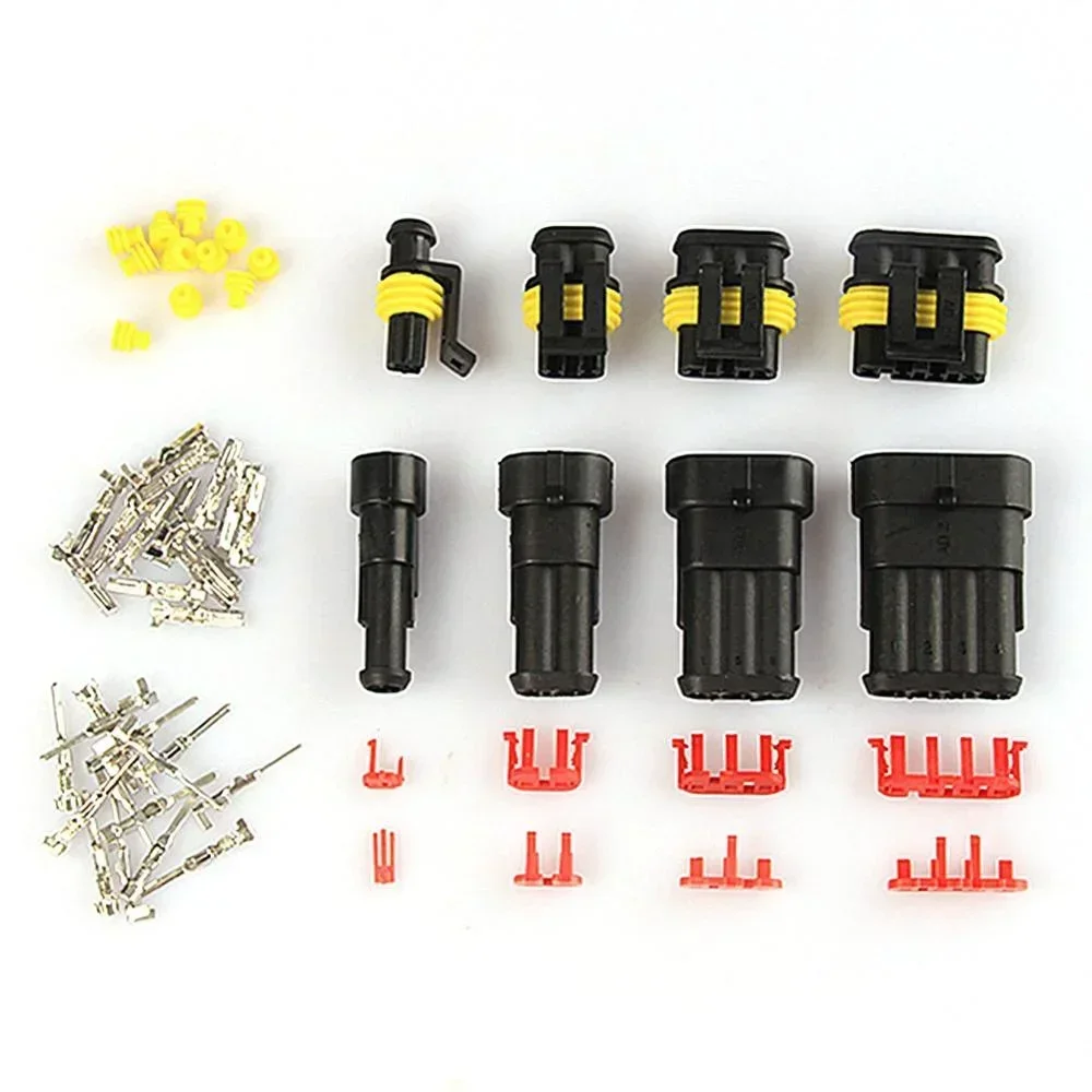 Kit Conector Elétrico Automotivo À Prova D'água 1 a 6 Pinos - Imagem 2