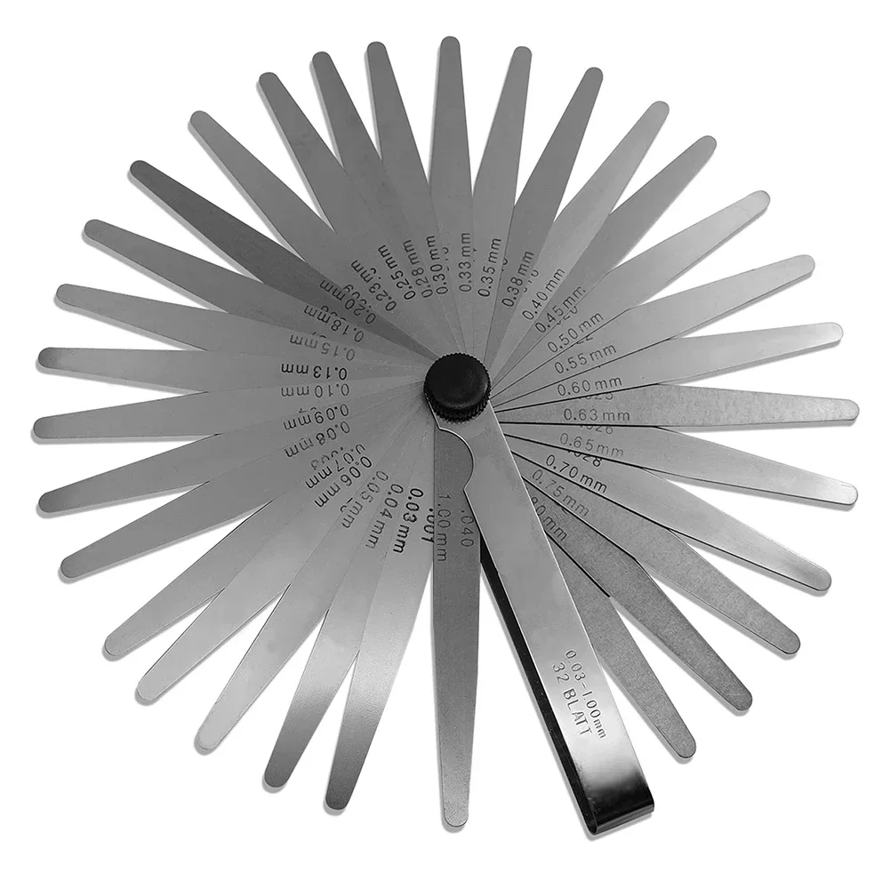 Medidor de Folga 32 Lâminas Aço Inoxidável 0.03-1.00mm - Imagem 2