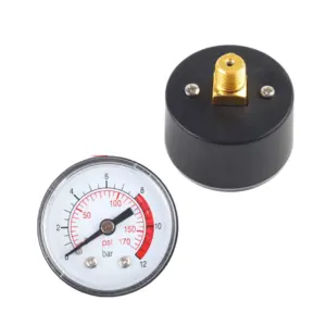 Manômetro de Pressão Pneumático Hidráulico 0-12 Bar 0-170 PSI