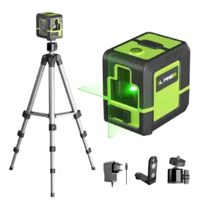 nível laser 2 linhas verde autonivelante