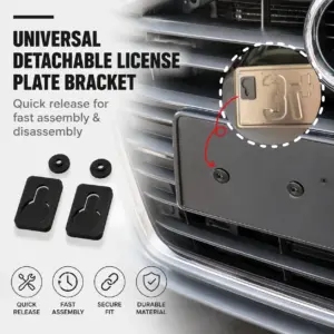 suporte universal removível placa veículo