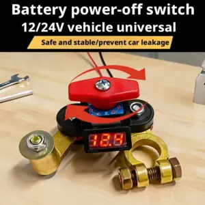 chave desconexão bateria 12v 24v display