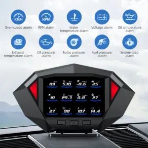 hud p1 obd2 gps velocimetro digital