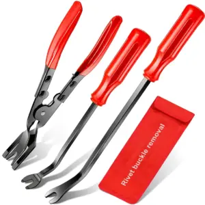 kit 4 alicates remoção clipes automotivos