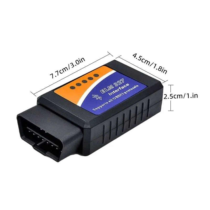 Scanner automotivo ELM327 v2.1 OBD2 Bluetooth para Android/iOS - Imagem 6