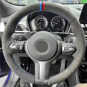 capa volante camurça couro perfurado bmw