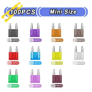 kit mini fusível lâmina automotivo