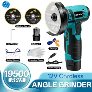 esmerilhadeira angular elétrica 12v sem fio