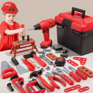 conjunto de brinquedos de ferramentas