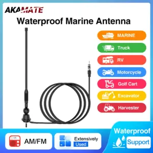 antena flexível marinha am/fm